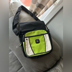 CROSSBODY Women's Shoulder Bag Medium - Black And Green